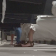 A camera is placed under a stall wall in a busy, American public restroom to record women using the toilets in adjacent stalls. Some audible pissing and a couple of farts are heard. Presented in 720P HD video. Over 7 minutes.